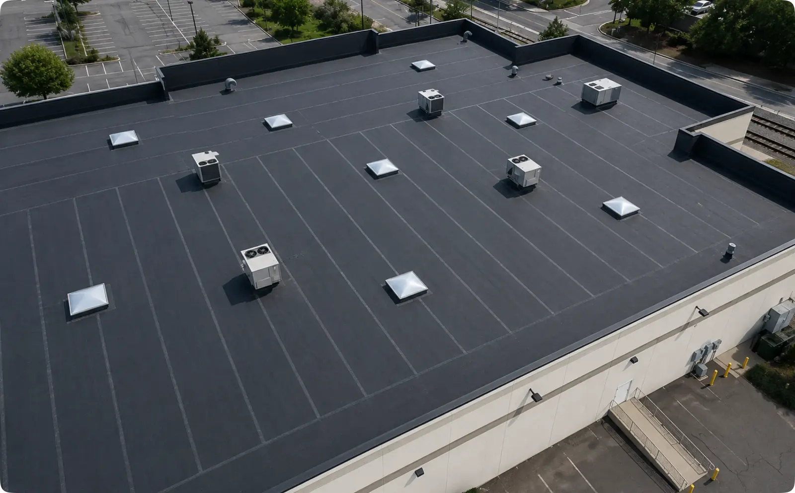 EPDM roof installation in Lower Mainland